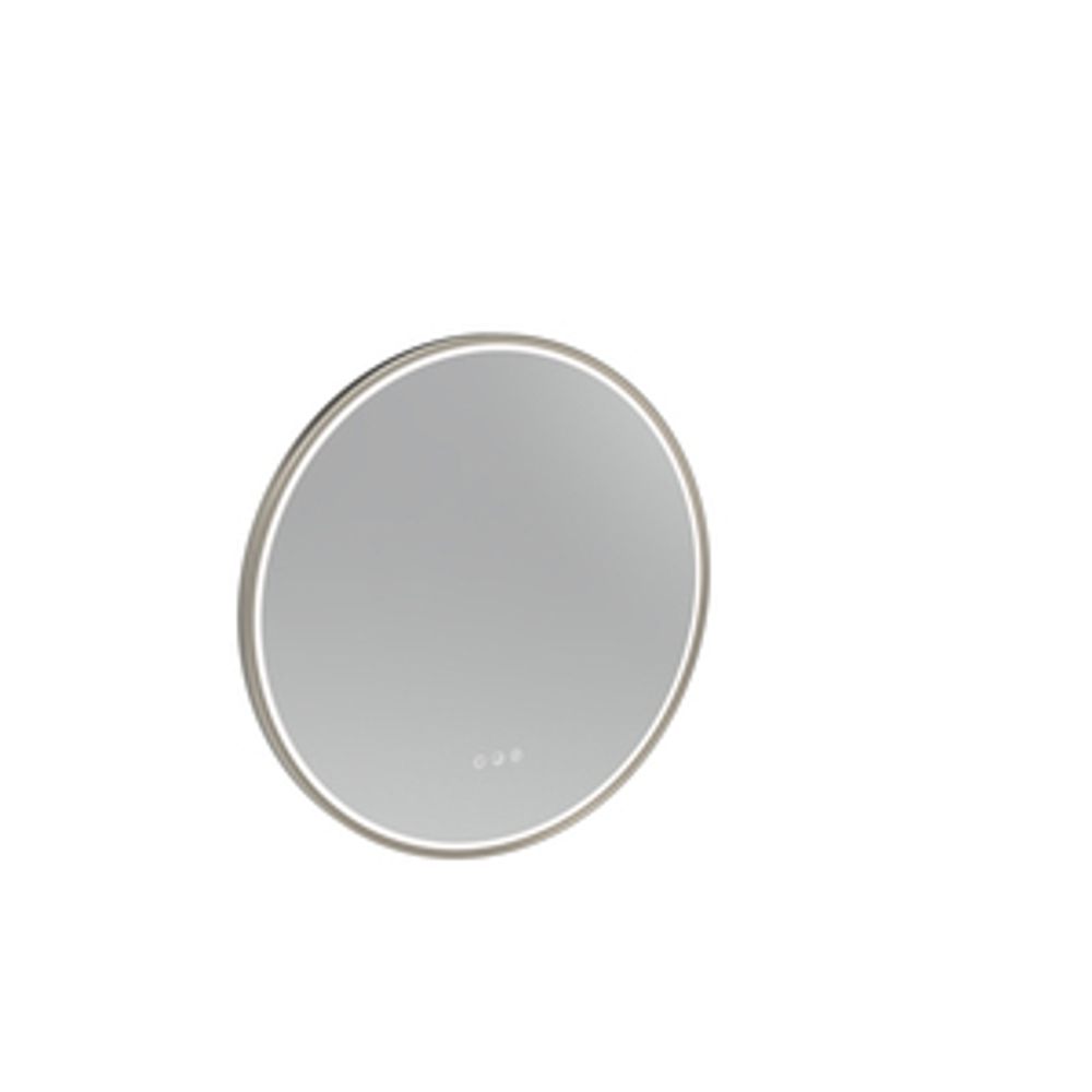Alderbury 600 Circular Illuminated Mirror Nickel 1136204 slide image Alderbury 600 Circular Illuminated Mirror Nickel 1136204 slide image