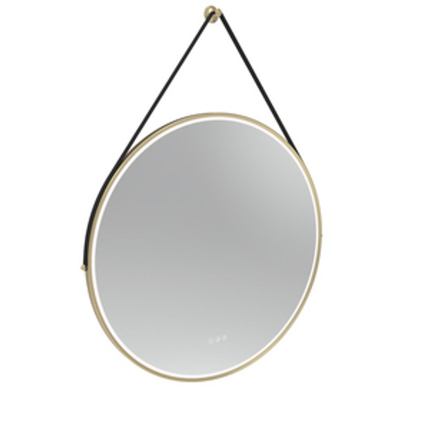 Alderbury 800 Circular Illuminated Mirror Brass W Strap Bl 1136242 Alderbury 800 Circular Illuminated Mirror Brass W Strap Bl 1136242