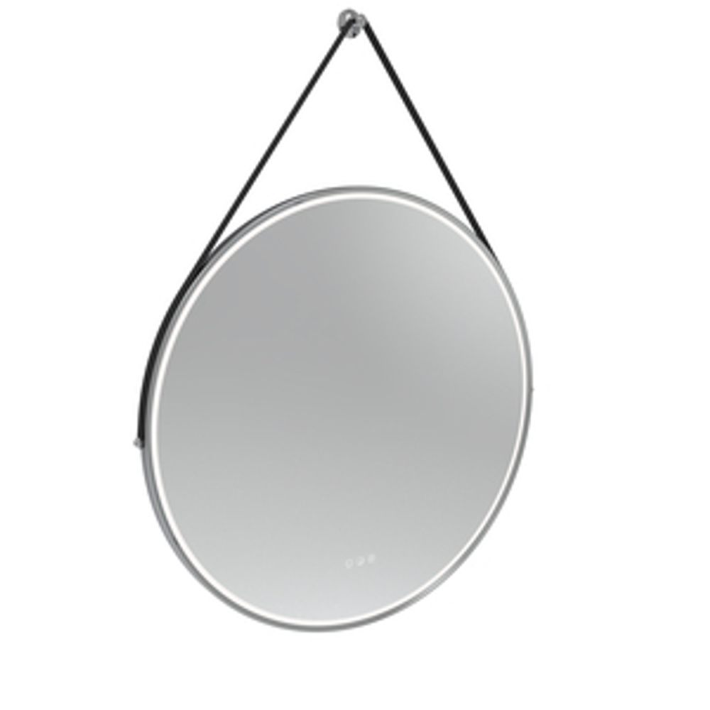 Alderbury 800 Circular Illuminated Mirror W Strap Bl Chrome 1136418 slide image Alderbury 800 Circular Illuminated Mirror W Strap Bl Chrome 1136418 slide image