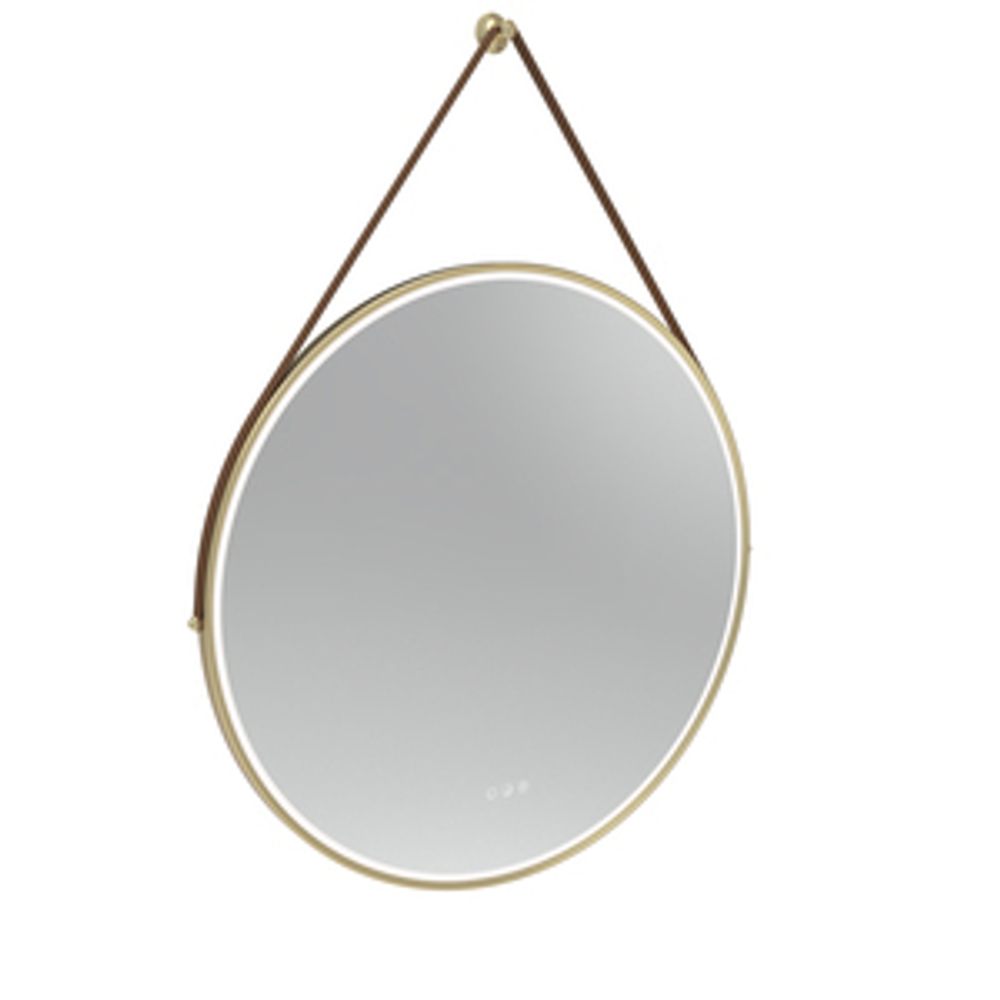 Alderbury 800 Circular Illuminated Mirror Brass W Strap Br 1136549 slide image Alderbury 800 Circular Illuminated Mirror Brass W Strap Br 1136549 slide image