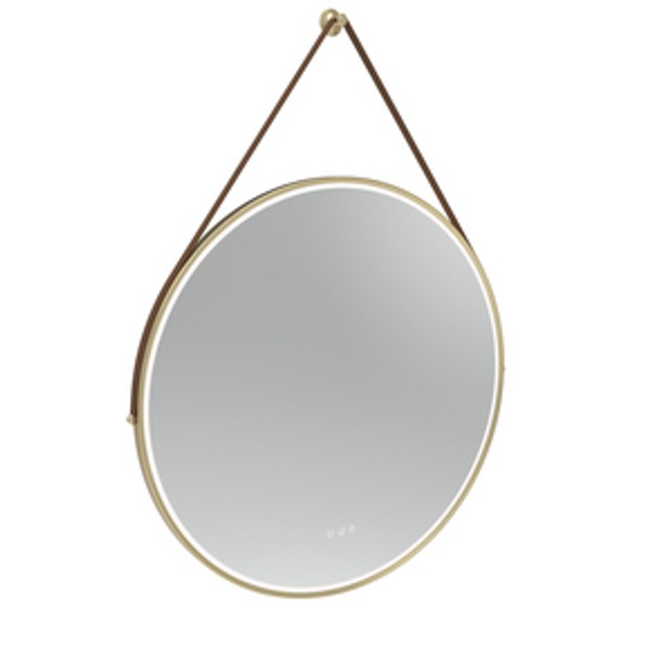 Alderbury 800 Circular Illuminated Mirror Brass W Strap Br 1136549 Alderbury 800 Circular Illuminated Mirror Brass W Strap Br 1136549