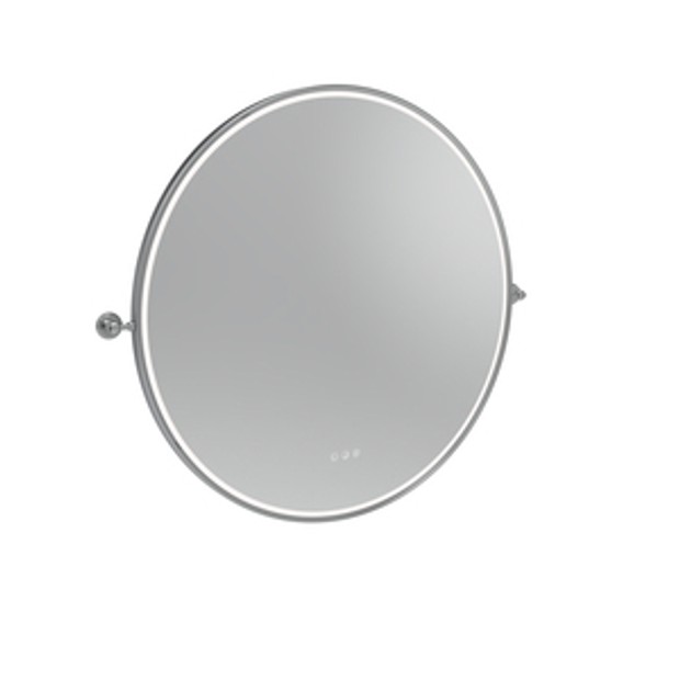 Alderbury 800 Circular Illuminated Mirror W Brackets Chrome 1136460 Alderbury 800 Circular Illuminated Mirror W Brackets Chrome 1136460