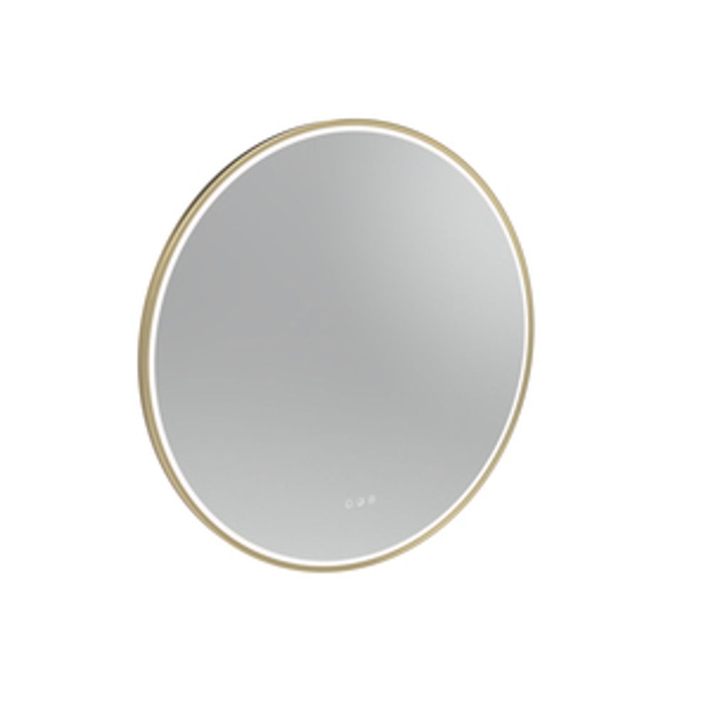 Alderbury 800 Circular Illuminated Mirror Brass 1136295 slide image Alderbury 800 Circular Illuminated Mirror Brass 1136295 slide image