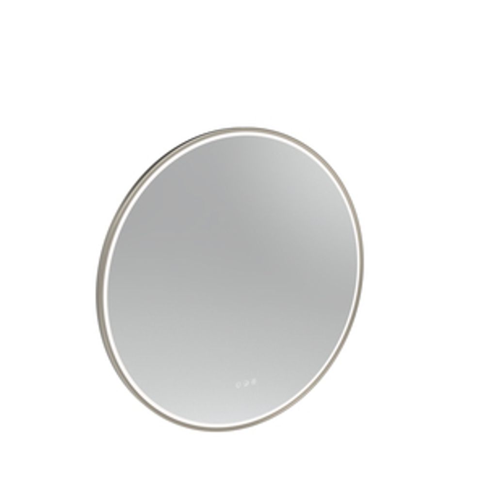 Alderbury 800 Circular Illuminated Mirror Nickel 1136319 slide image Alderbury 800 Circular Illuminated Mirror Nickel 1136319 slide image