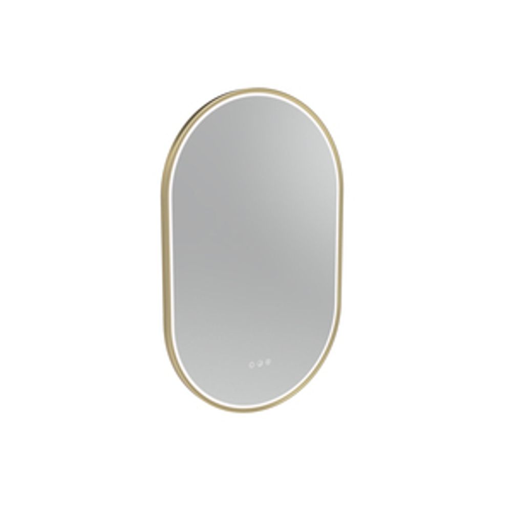 Alderbury 500 Pill Illuminated Mirror Brass 1136287 slide image Alderbury 500 Pill Illuminated Mirror Brass 1136287 slide image