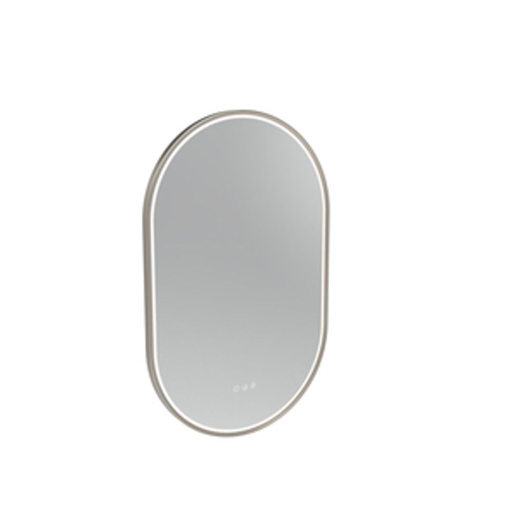 Alderbury 500 Pill Illuminated Mirror Nickel 1136292 slide image Alderbury 500 Pill Illuminated Mirror Nickel 1136292 slide image