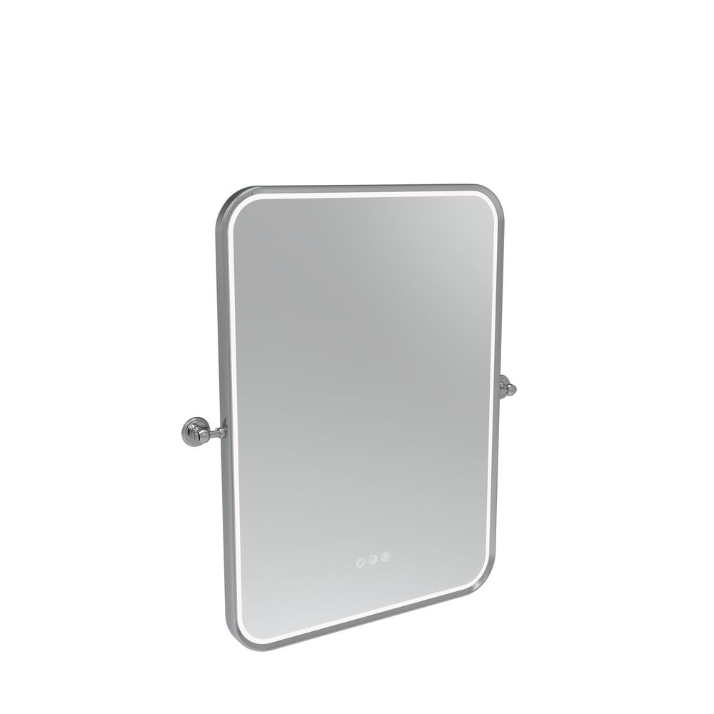 Alderbury 500 Rectangular Illuminated Mirror W Brackets Chrome 1136464 slide image Alderbury 500 Rectangular Illuminated Mirror W Brackets Chrome 1136464 slide image