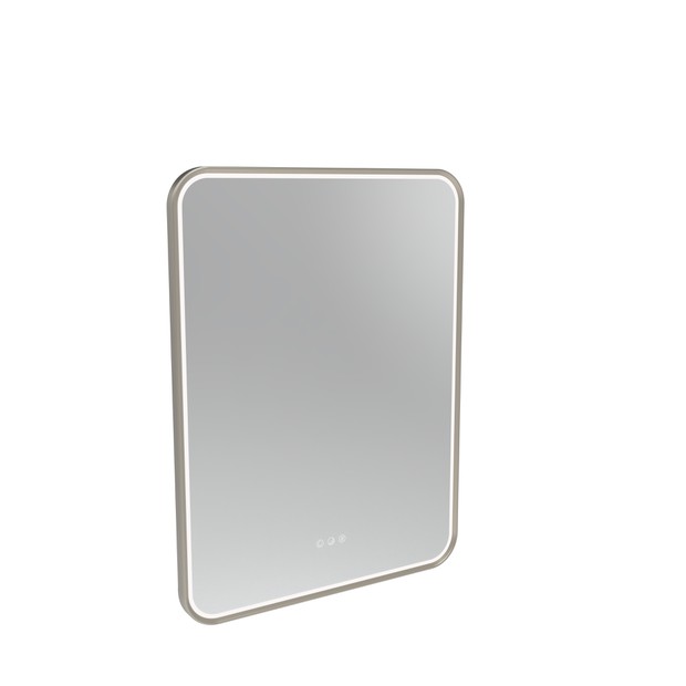 Alderbury 400 Rectangular Illuminated Mirror Nickel 1136397 Alderbury 400 Rectangular Illuminated Mirror Nickel 1136397