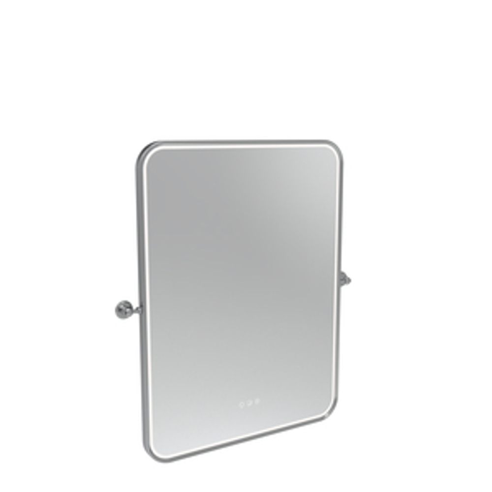 Alderbury 600 Rectangular Illuminated Mirror W Brackets Chrome 1136527 slide image Alderbury 600 Rectangular Illuminated Mirror W Brackets Chrome 1136527 slide image