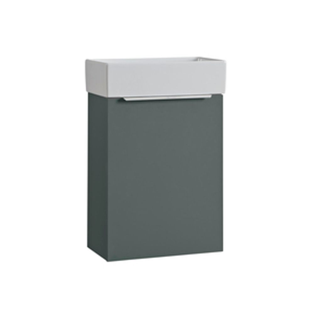 Alto 400 Wall Mounted Cloakroom Vanity Unit Willow Green 1064697 slide image Alto 400 Wall Mounted Cloakroom Vanity Unit Willow Green 1064697 slide image