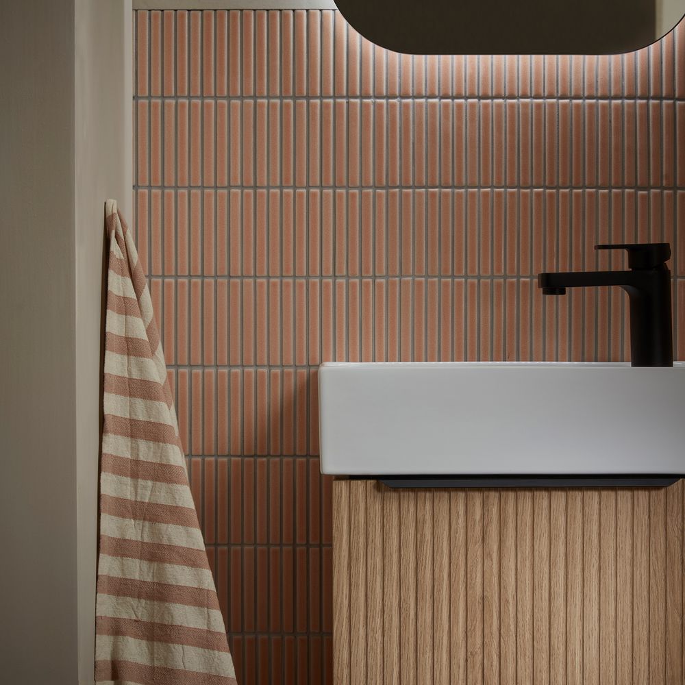 Alto Oak Fluted Cloakroom Handle Detail slide image Alto Oak Fluted Cloakroom Handle Detail slide image