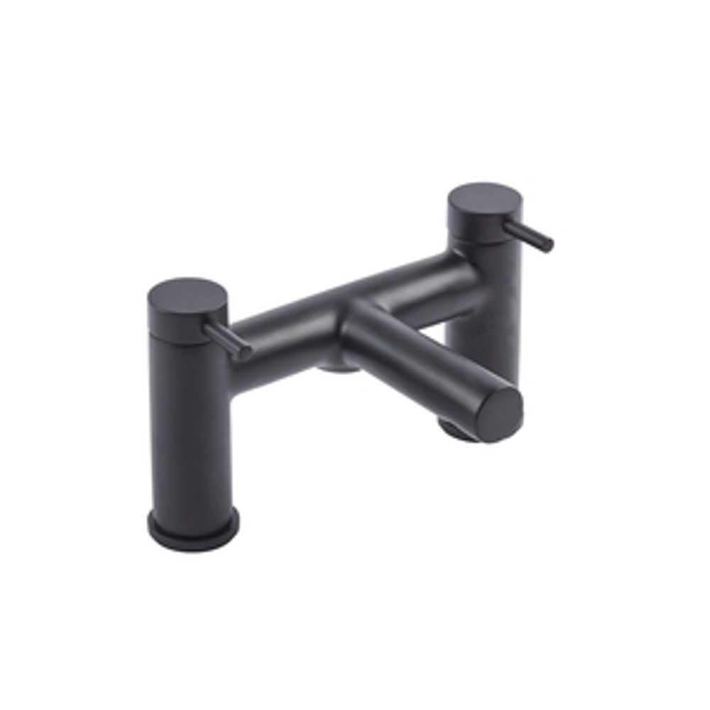 Anthem Deck Mounted Bath Filler Matt Black 1065413 slide image Anthem Deck Mounted Bath Filler Matt Black 1065413 slide image