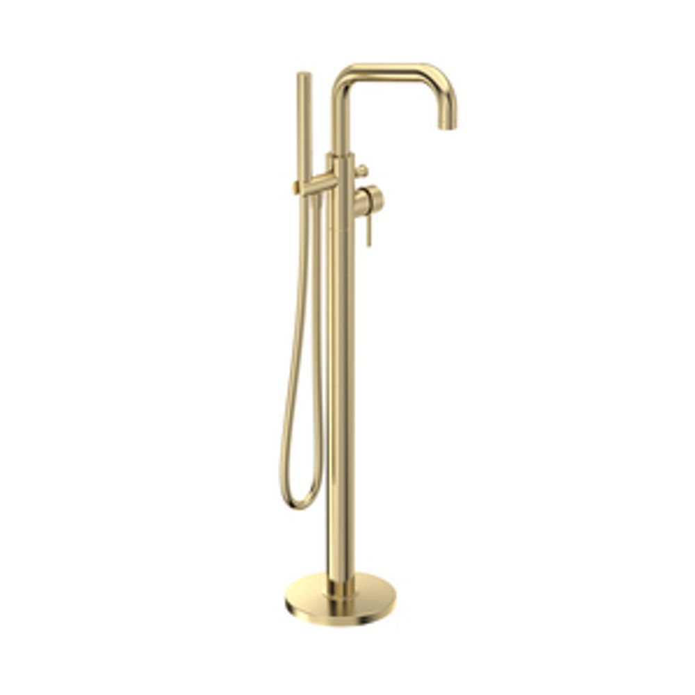 Anthem Freestanding Bath Shower Mixer Brushed Brass 1065623 slide image Anthem Freestanding Bath Shower Mixer Brushed Brass 1065623 slide image