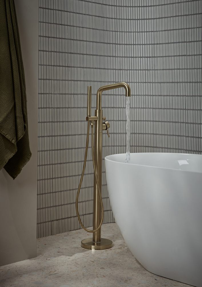 Anthem Brushed Brass FSBSM Detail Water On slide image Anthem Brushed Brass FSBSM Detail Water On slide image
