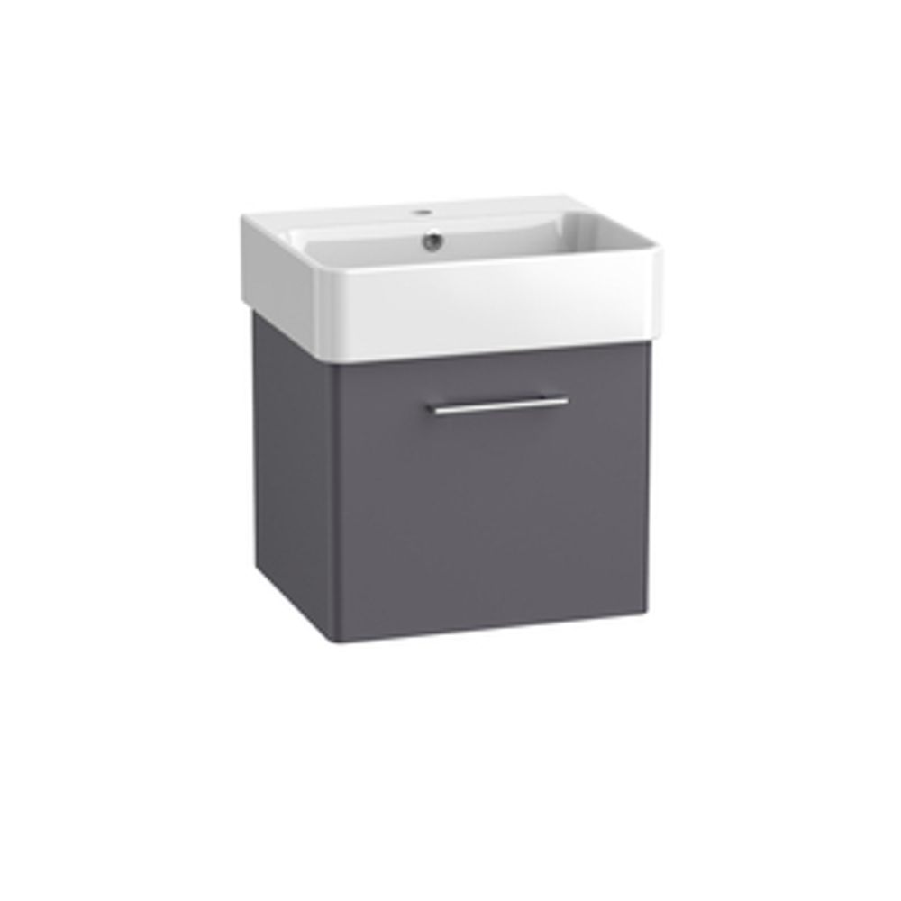 Arlo 500 Wall Mounted 1 Drawer Unit Matt Storm Grey 1136192 slide image Arlo 500 Wall Mounted 1 Drawer Unit Matt Storm Grey 1136192 slide image