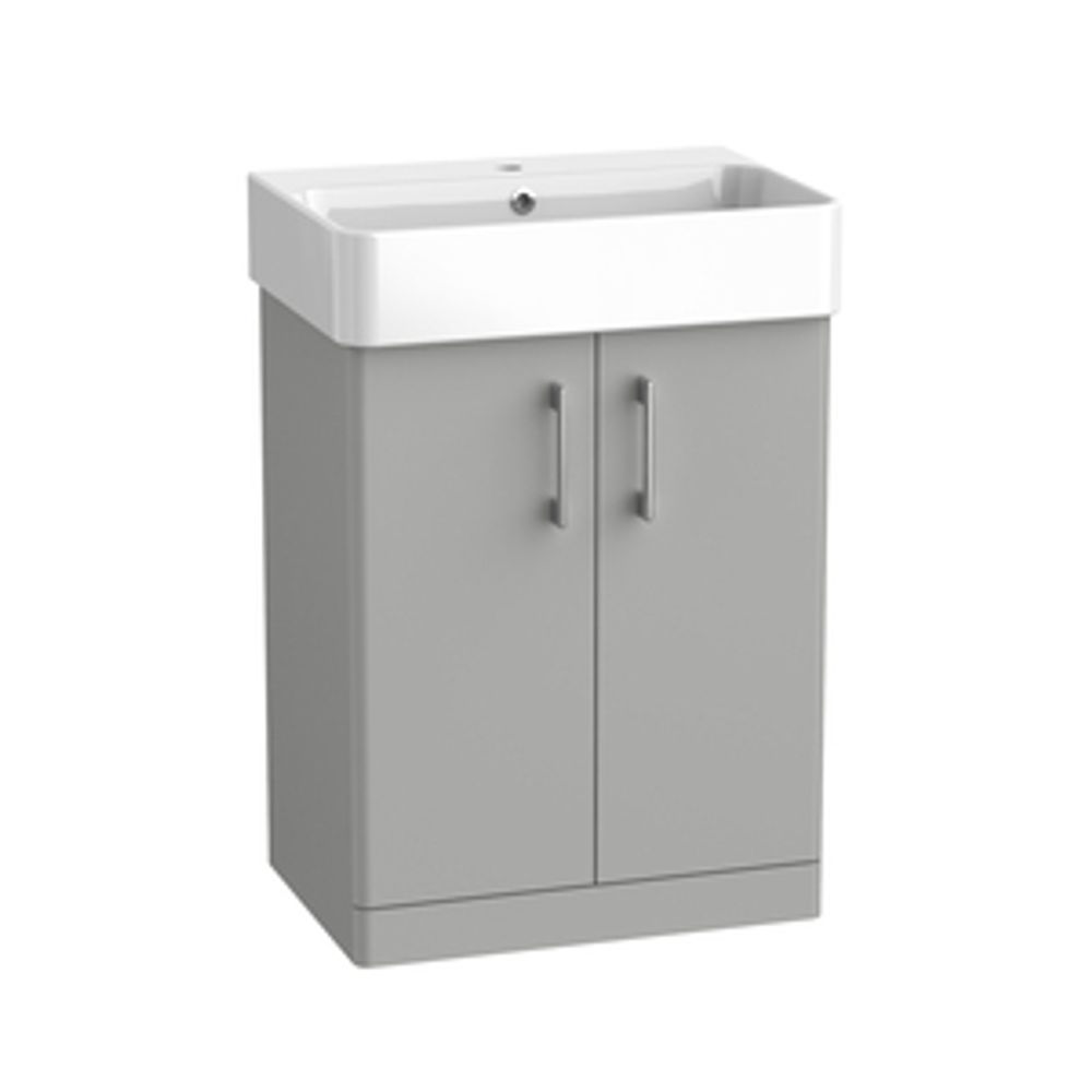 Arlo 600 Freestanding Unit Matt Light Grey 1128124 slide image Arlo 600 Freestanding Unit Matt Light Grey 1128124 slide image