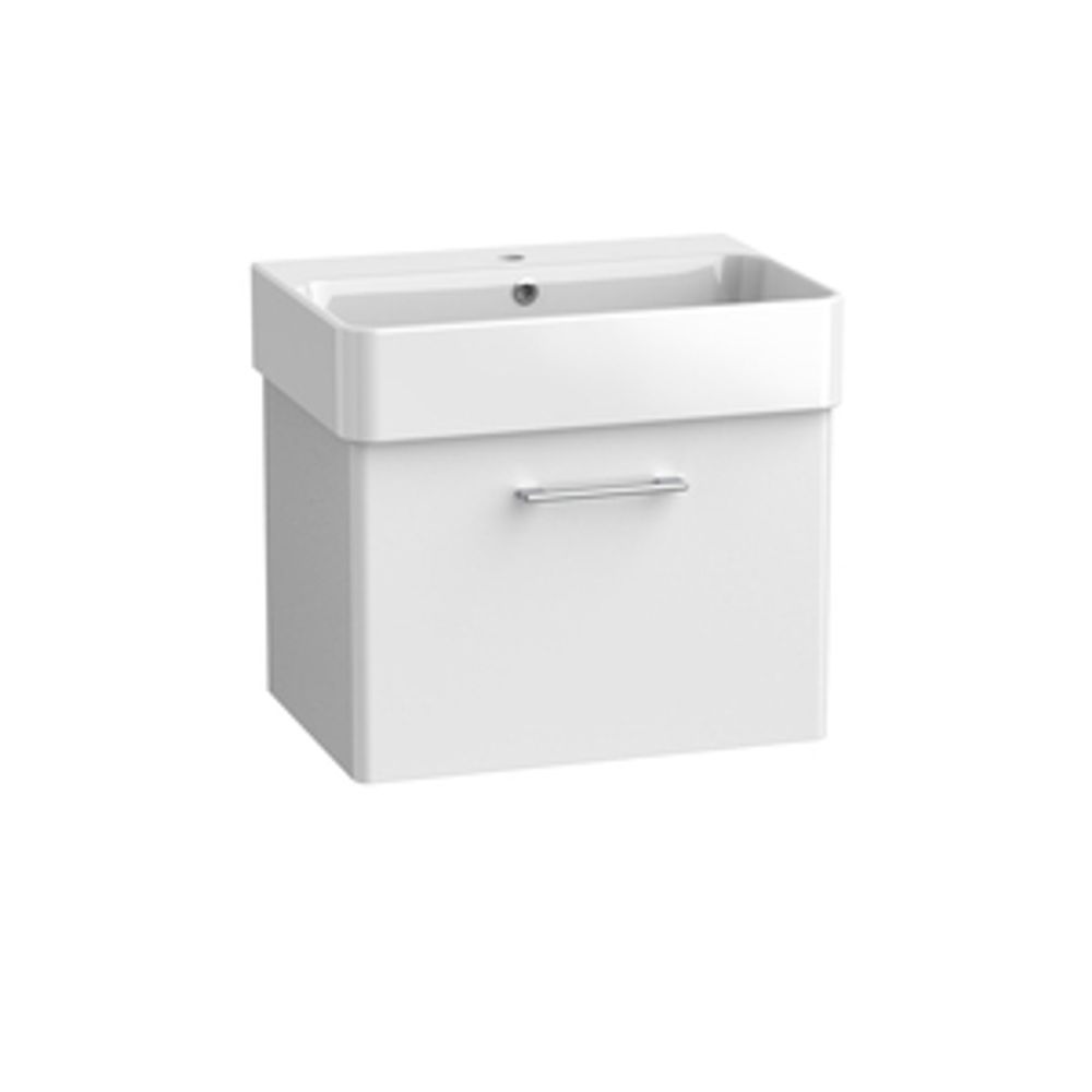 Arlo 600 Wall Mounted 1 Drawer Unit Gloss White 1136444 slide image Arlo 600 Wall Mounted 1 Drawer Unit Gloss White 1136444 slide image