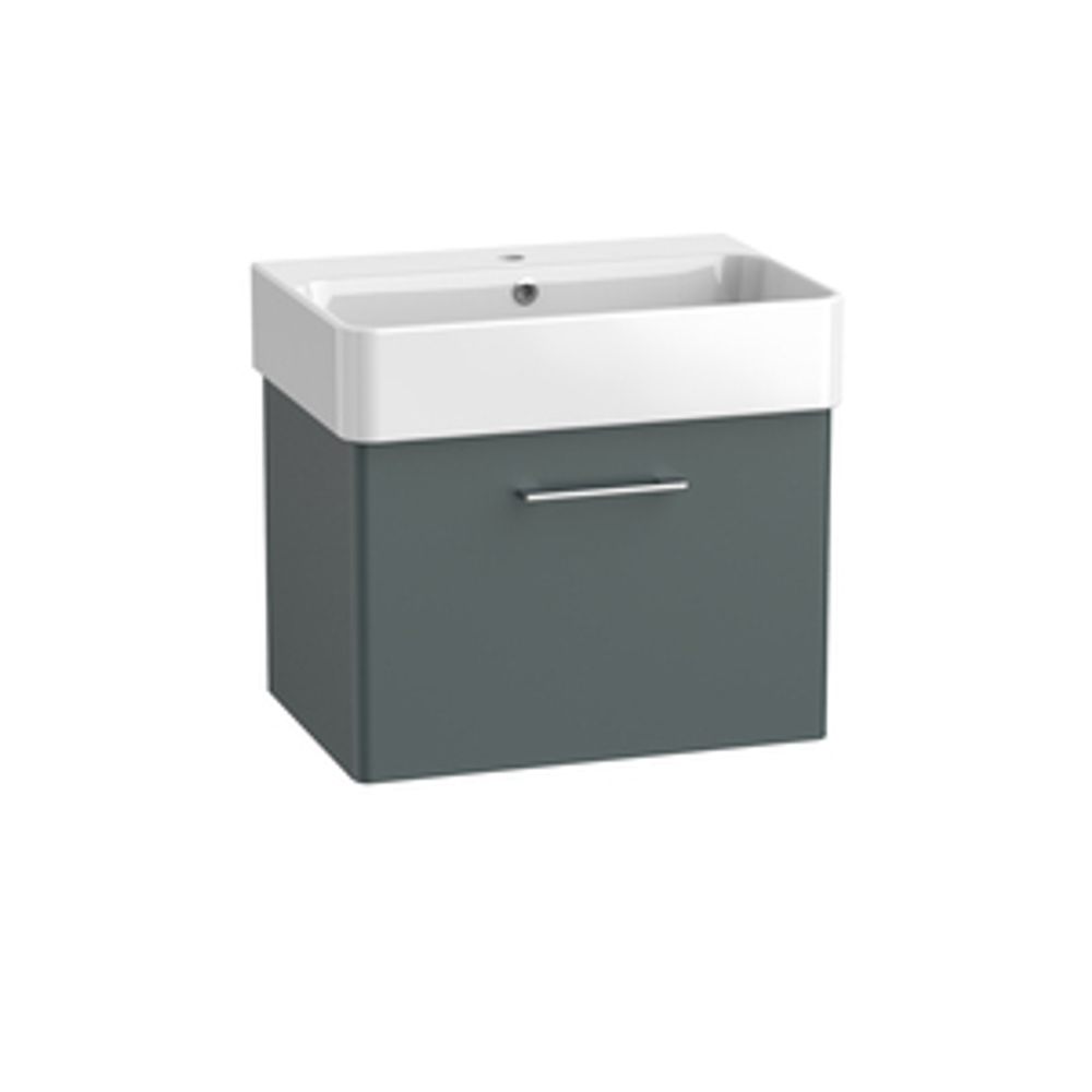 Arlo 600 Wall Mounted 1 Drawer Unit Matt Viridian Green 1136506 slide image Arlo 600 Wall Mounted 1 Drawer Unit Matt Viridian Green 1136506 slide image