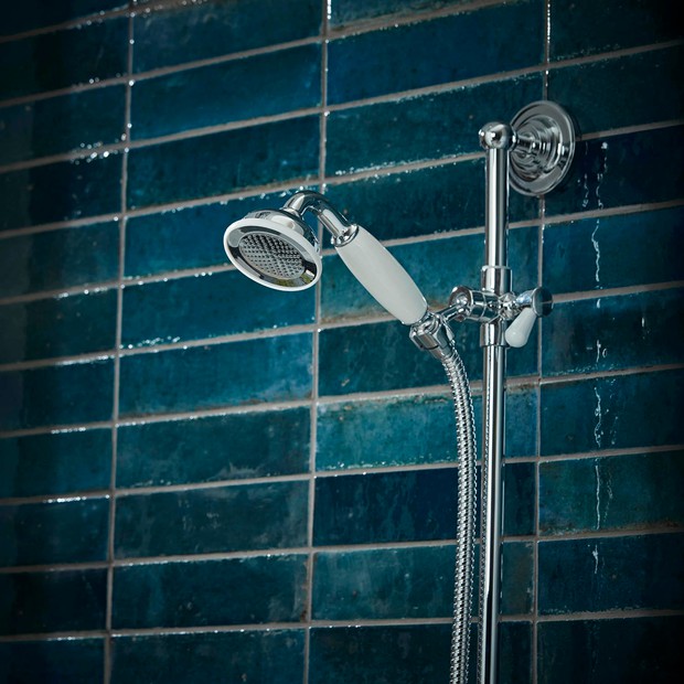 Ashton Concealed Shower Arm Water Off Detail Lifestyle