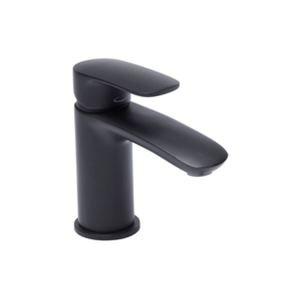 Avid Basin Mixer With Click Waste Matt Black 1064968 slide image Avid Basin Mixer With Click Waste Matt Black 1064968 slide image