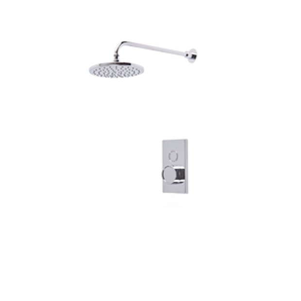 Axiom Single Function Push Button Valve With Overhead Shower 1065458 Axiom Single Function Push Button Valve With Overhead Shower 1065458