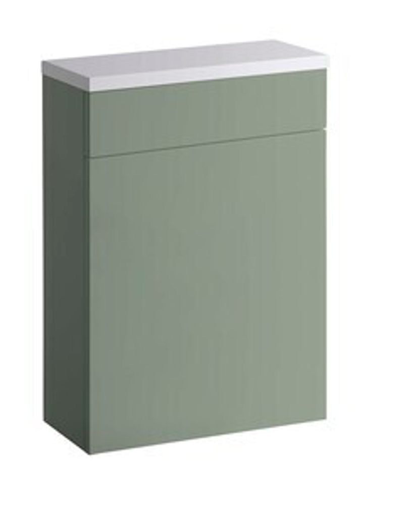 Back To Wall WC Unit and Worktop Matt Sage Green 1102494 slide image Back To Wall WC Unit and Worktop Matt Sage Green 1102494 slide image
