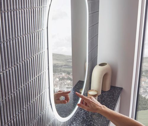 Beta Pill Illuminated Bathroom Mirror Video