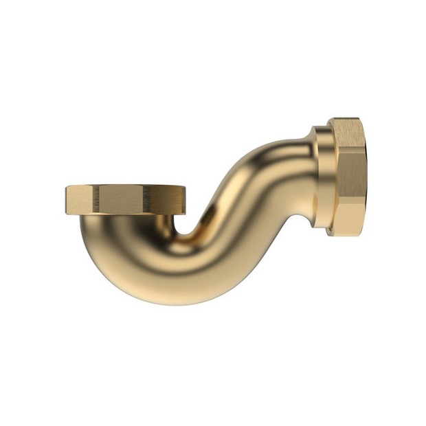 Brushed Brass P Trap 1607