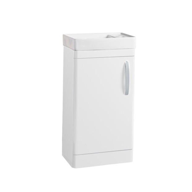 Compass 450mm cloakroom unit Gloss white CM450 FW copy Compass 450mm cloakroom unit Gloss white CM450 FW copy