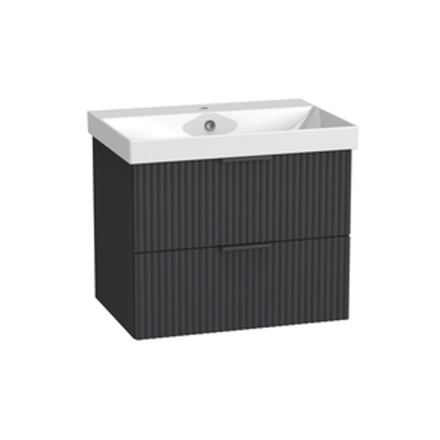Cadence 600 Fluted Wall Mounted Unit Matt Storm Grey 1068313 Cadence 600 Fluted Wall Mounted Unit Matt Storm Grey 1068313