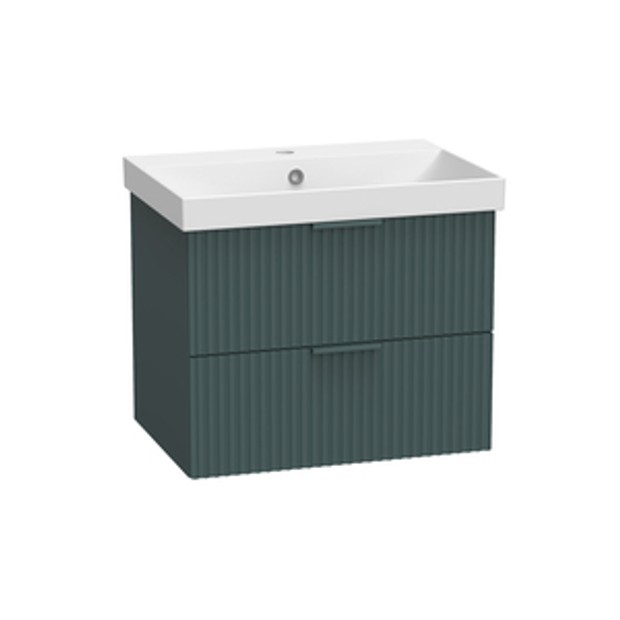Cadence 600 Fluted Wall Mounted Unit Matt Viridian Green 1068386 Cadence 600 Fluted Wall Mounted Unit Matt Viridian Green 1068386