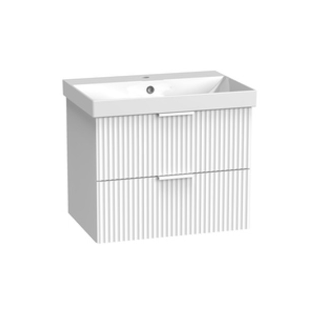 Cadence 600 Fluted Wall Mounted Unit Matt White 1068404 Cadence 600 Fluted Wall Mounted Unit Matt White 1068404