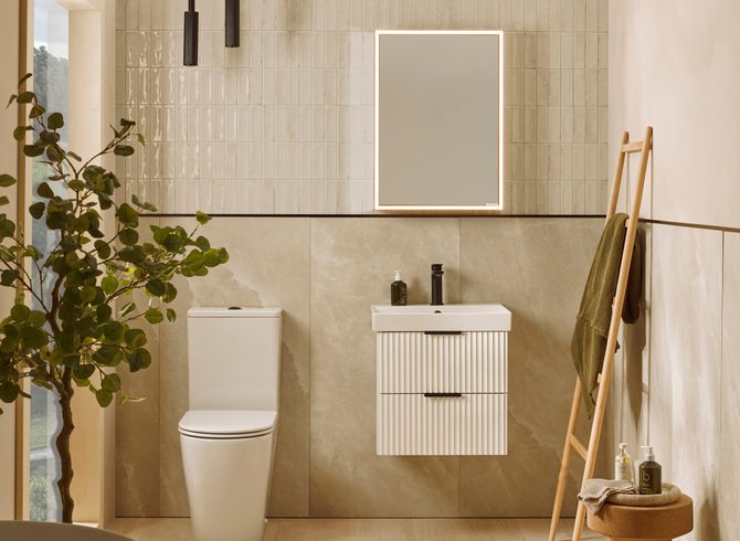 Cadence 500 matt white fluted Front on 0157 Cadence 500 matt white fluted Front on 0157