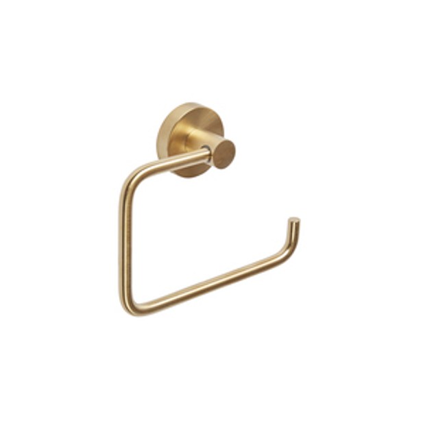 Capital Round Toilet Roll Holder Brushed Brass 1065101 Capital Round Toilet Roll Holder Brushed Brass 1065101
