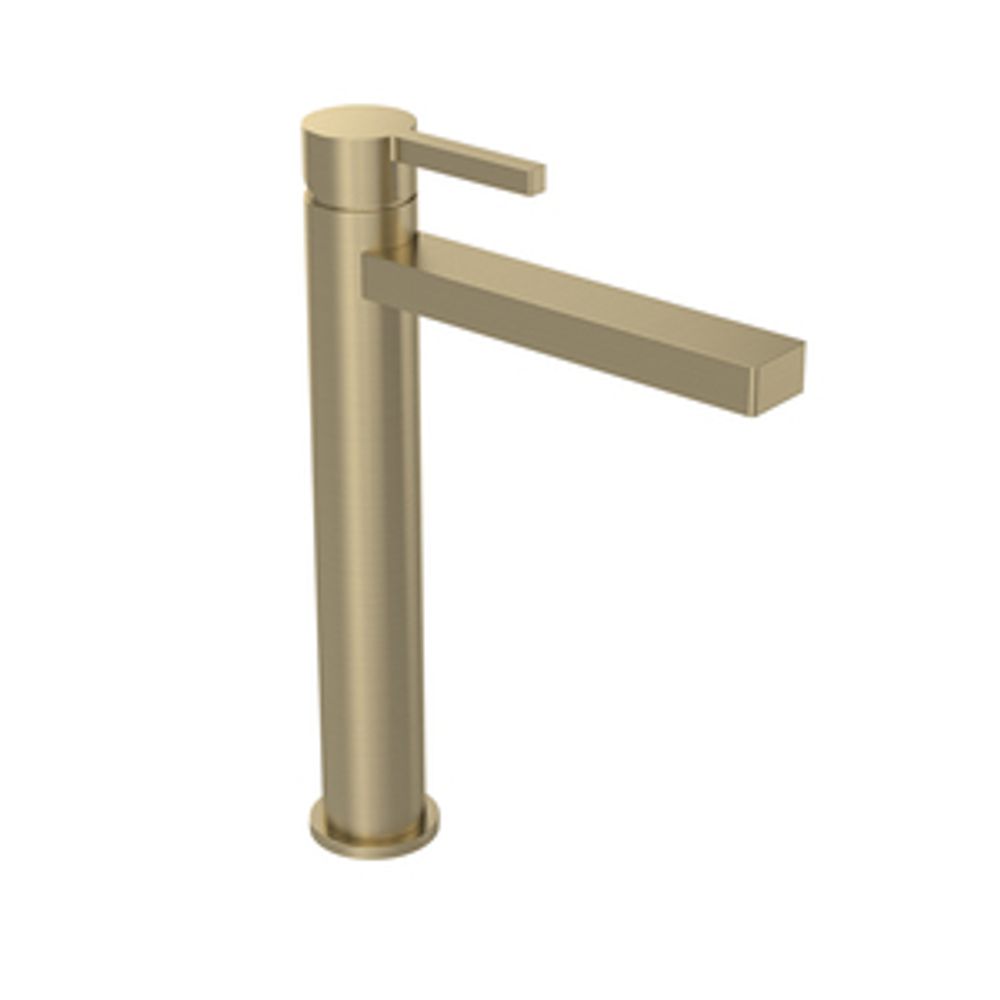 Cohort Cross Tall Basin Mixer W Click Waste Brass 1136456 slide image Cohort Cross Tall Basin Mixer W Click Waste Brass 1136456 slide image