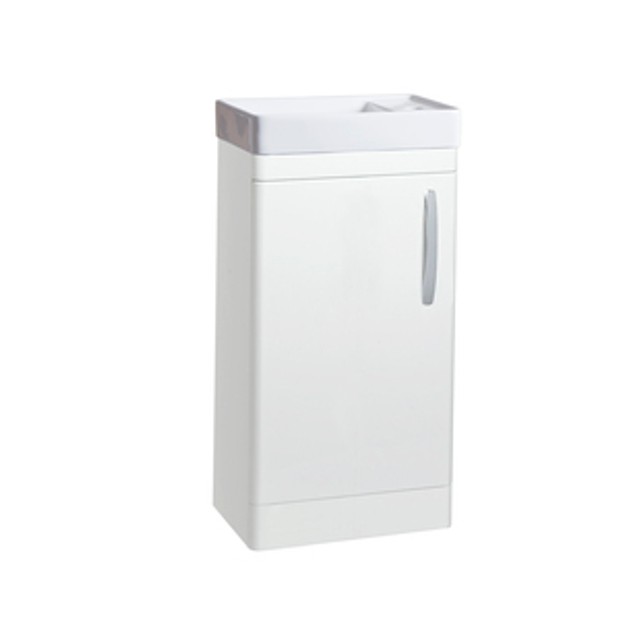 Compass 450 Cloakroom Vanity Unit Gloss White 1064444 Compass 450 Cloakroom Vanity Unit Gloss White 1064444