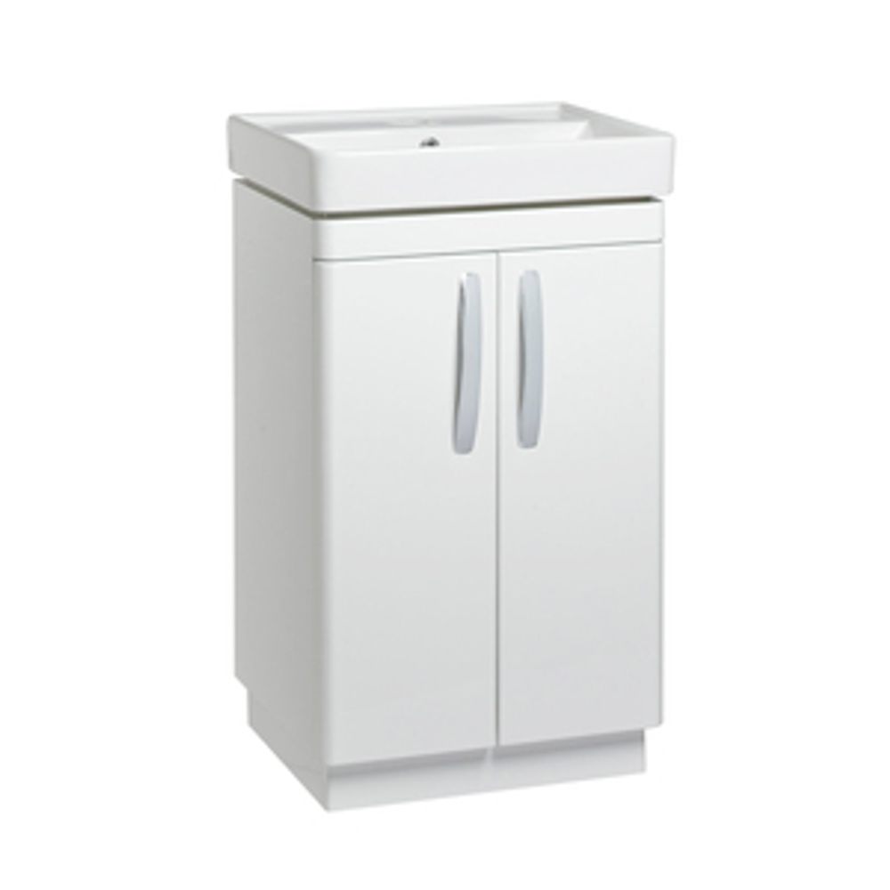 Compass 500 Freestanding Vanity Unit Gloss White 1064443 slide image Compass 500 Freestanding Vanity Unit Gloss White 1064443 slide image