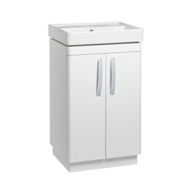 Compass 500 Freestanding Vanity Unit Gloss White 1064443 Compass 500 Freestanding Vanity Unit Gloss White 1064443