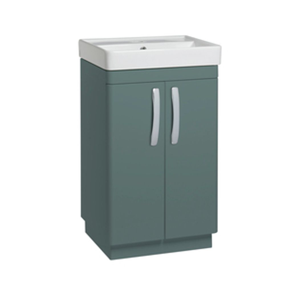 Compass 500 Freestanding Vanity Unit Matt Viridian Green 1065659 slide image Compass 500 Freestanding Vanity Unit Matt Viridian Green 1065659 slide image