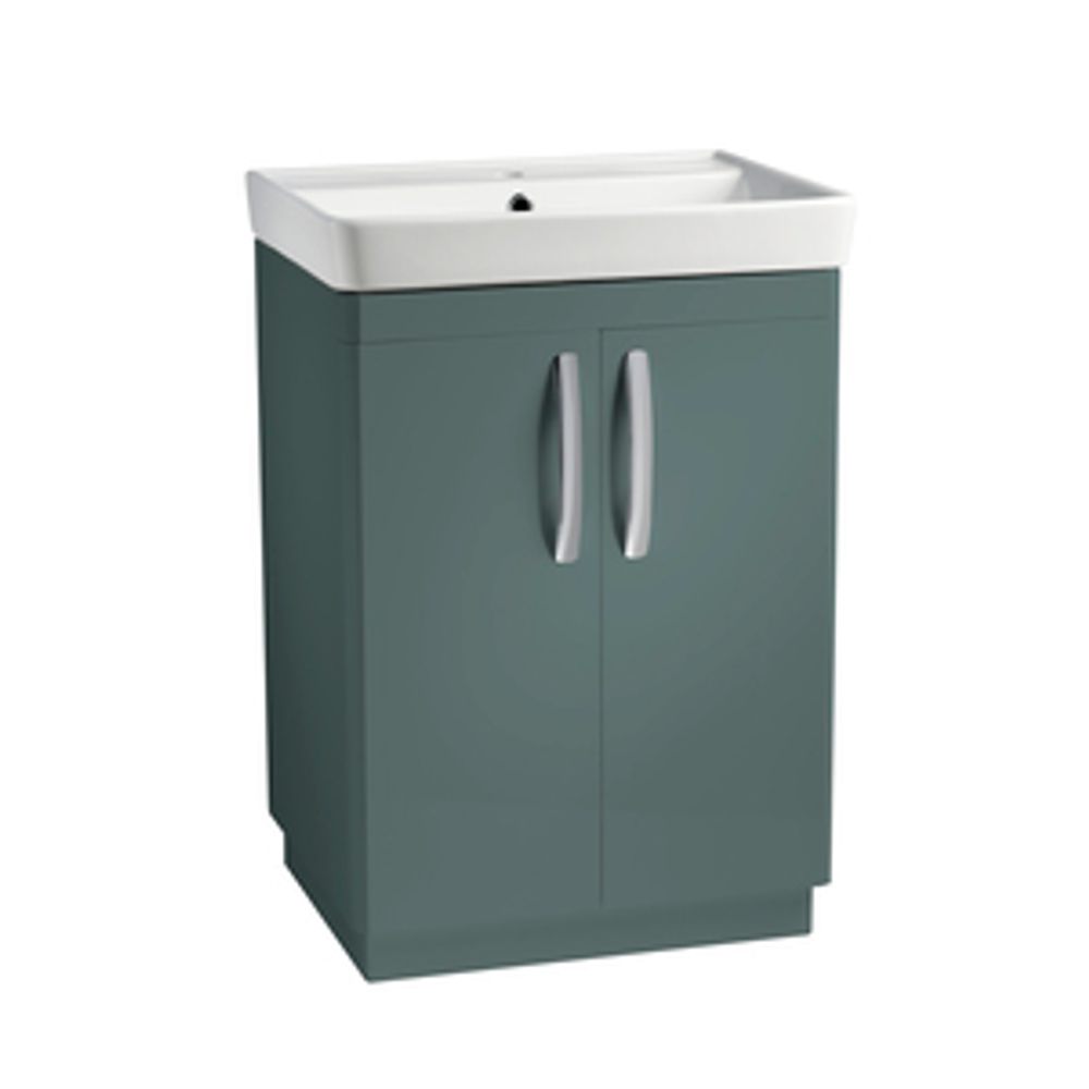 Compass 600 Freestanding Vanity Unit Matt Viridian Green 1065043 slide image Compass 600 Freestanding Vanity Unit Matt Viridian Green 1065043 slide image