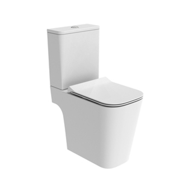 Compass Square Comfort Height Open Back Close Coupled Back WC Pan 1069248 Compass Square Comfort Height Open Back Close Coupled Back WC Pan 1069248