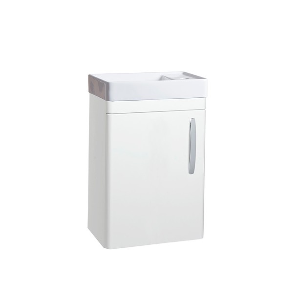Compass Cloakroom WM Gloss White CM450 WW cutout Compass Cloakroom WM Gloss White CM450 WW cutout