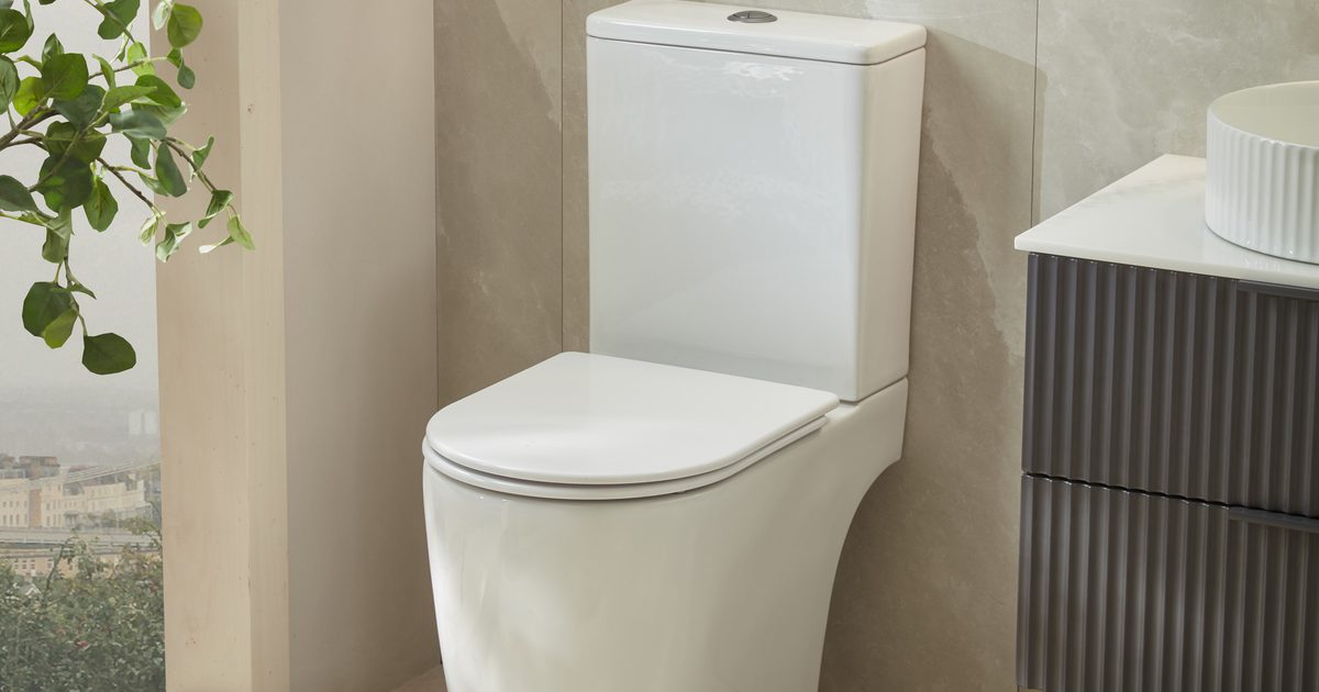 Compass Round Open Back Close Coupled WC Pan | Tavistock Bathrooms