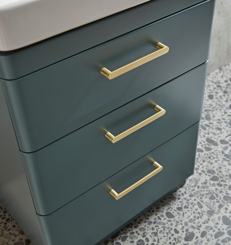 Compass Viridian Green 600 Brushed Brass detail Lifestyle slide image Compass Viridian Green 600 Brushed Brass detail Lifestyle slide image
