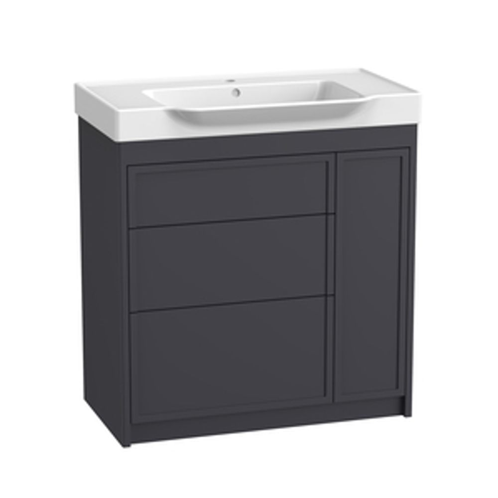 Concierge 800 Freestanding 4 Drawer Basin Unit Matt Carbon 1065271 slide image Concierge 800 Freestanding 4 Drawer Basin Unit Matt Carbon 1065271 slide image