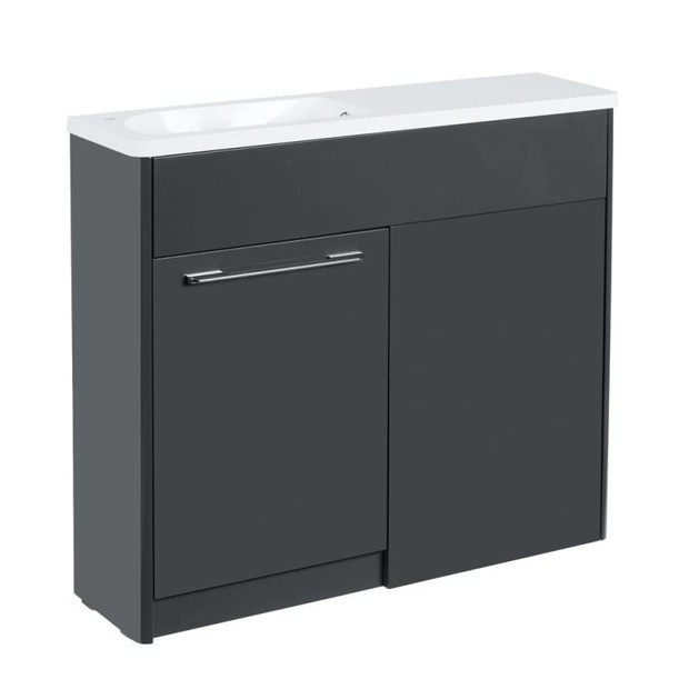 Contour 1000mm Freestanding Furniture Run Left Anthracite CNL119 G Contour 1000mm Freestanding Furniture Run Left Anthracite CNL119 G