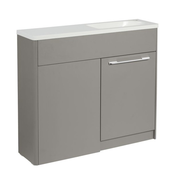 Contour 1000mm Freestanding Furniture Run Right Stone Grey CNR119 ST Contour 1000mm Freestanding Furniture Run Right Stone Grey CNR119 ST