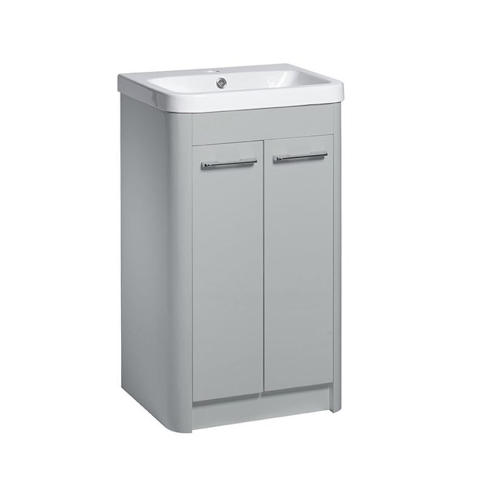 Contour 500mm freestanding unit Light Grey CN5480 LG slide image Contour 500mm freestanding unit Light Grey CN5480 LG slide image