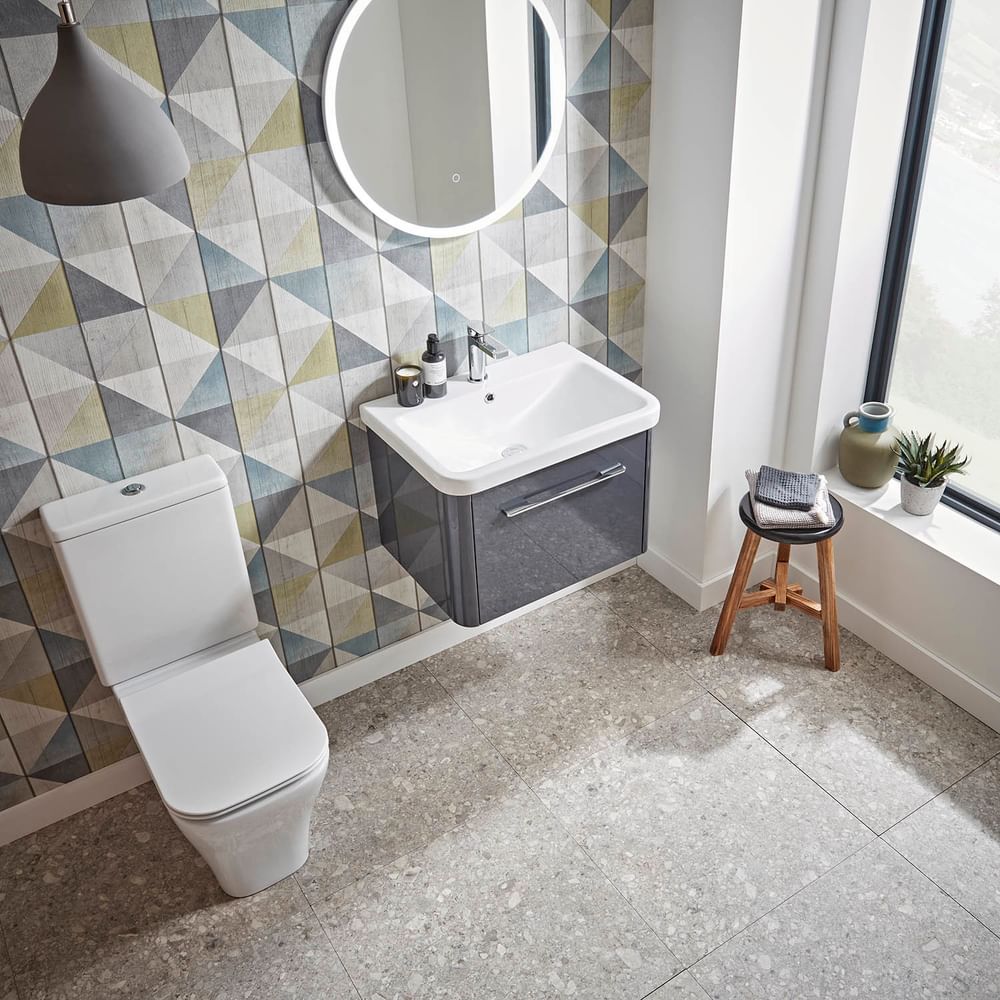 Contour 600 Wall Mounted Vanity Unit With Drawer | R2 Bathrooms