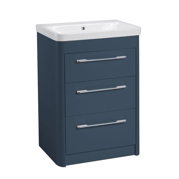 Contour 600 freestanding unit 3 drawers Dark Blue CN6016 KB Contour 600 freestanding unit 3 drawers Dark Blue CN6016 KB